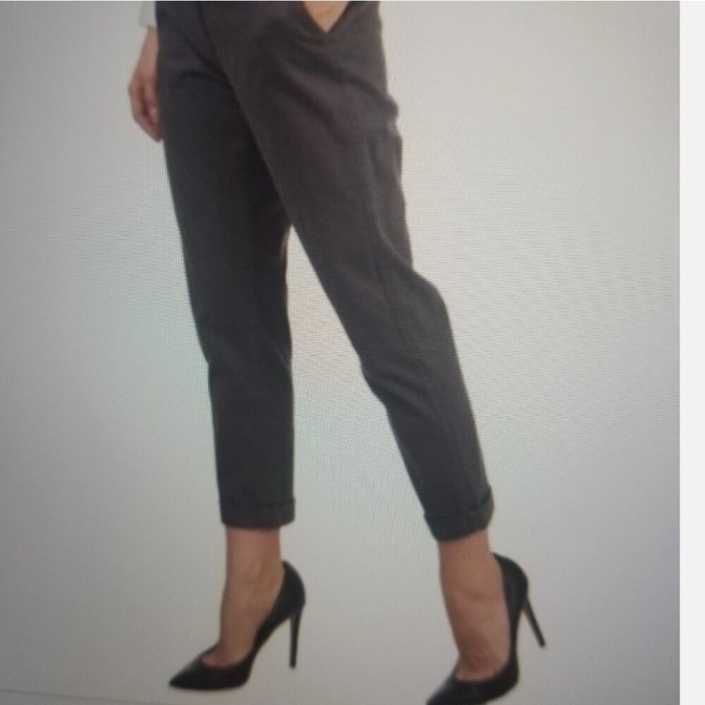 SIMONA BARBIERI WOMEN TWIN SET GREY PANTS. NWT TG 31